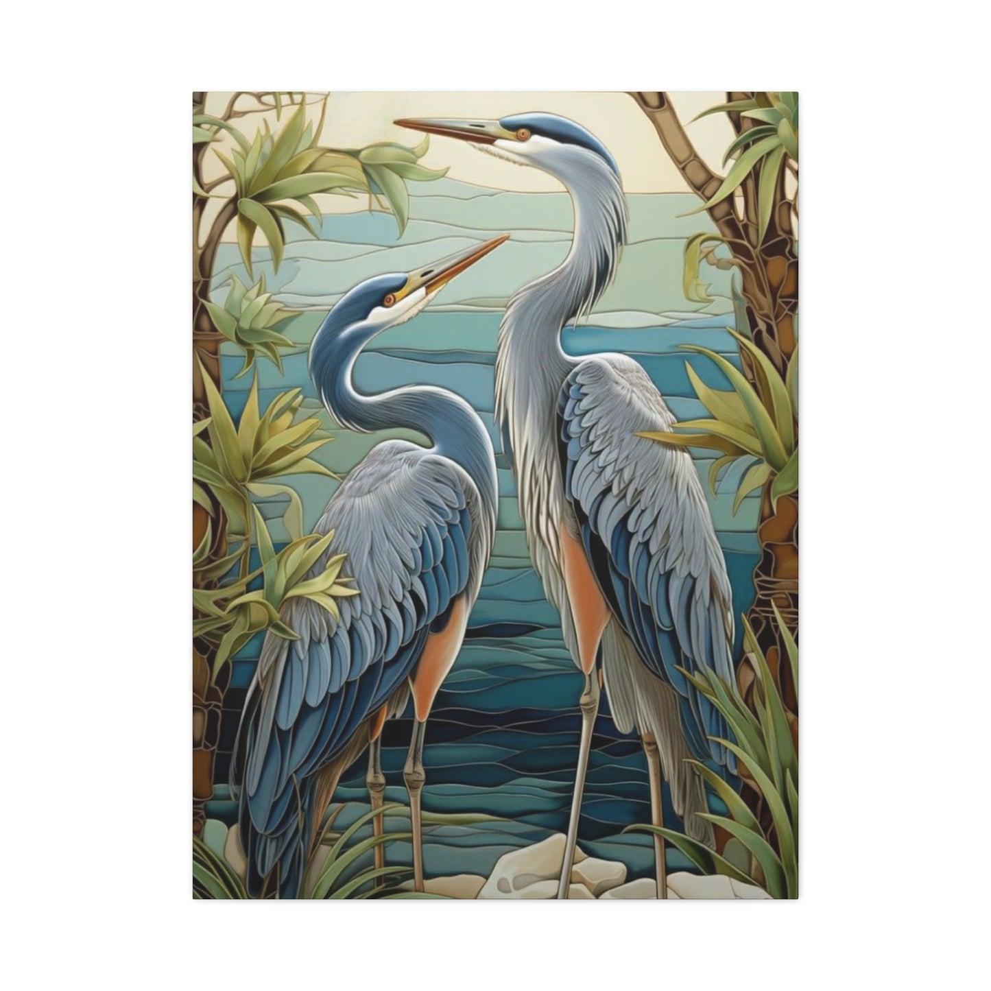 Herons in Wild Wall Art & Canvas Prints