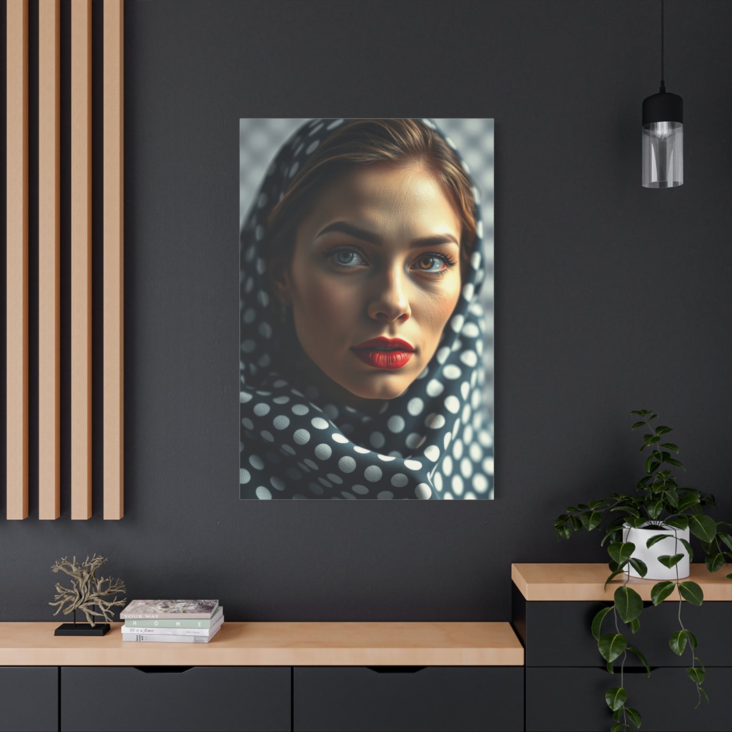 Polka Dot Pattern Art Refined Canvas Wall Art & Canvas Print