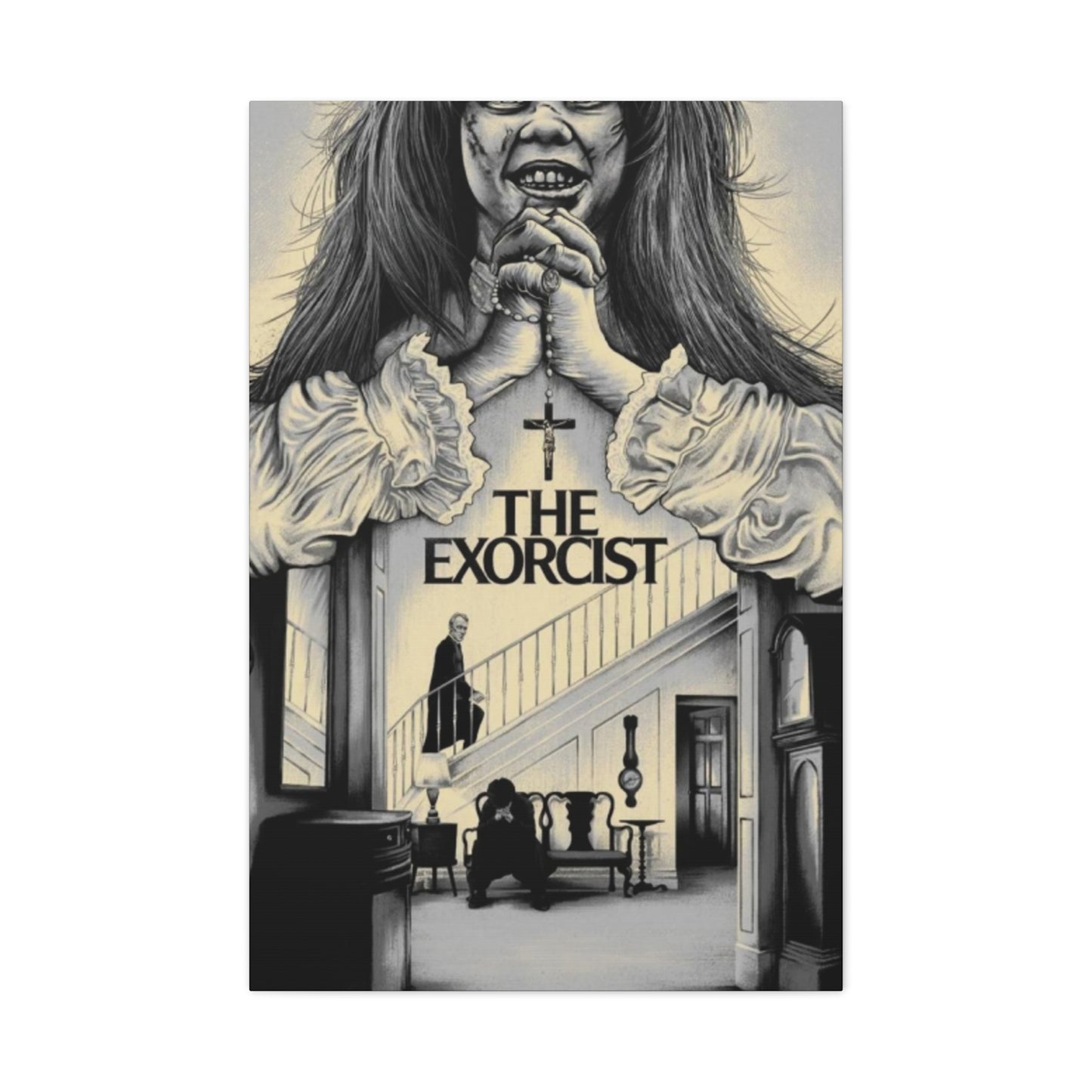 The Exorcist Horror Movie Poster Wall Art & Canvas Prints