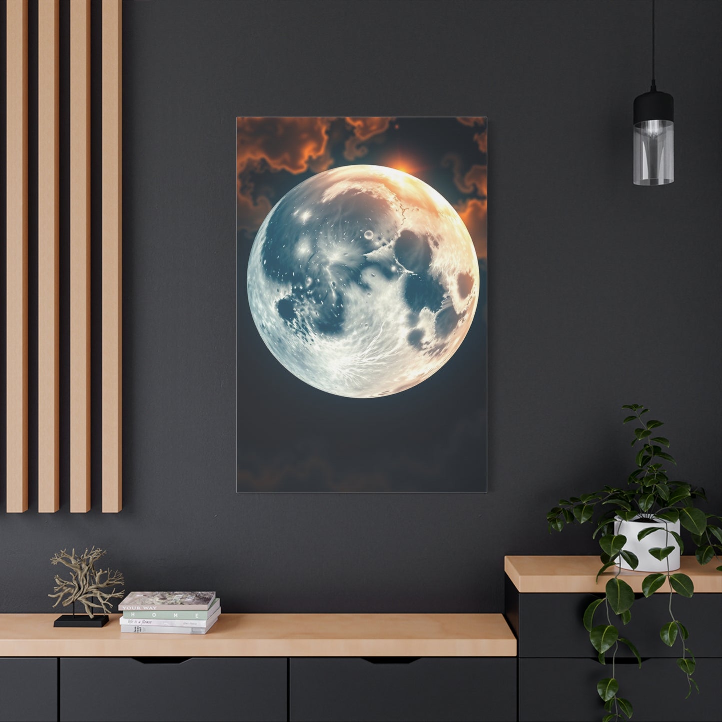 Moonlit Tranquility Canvas Wall Art & Canvas Print