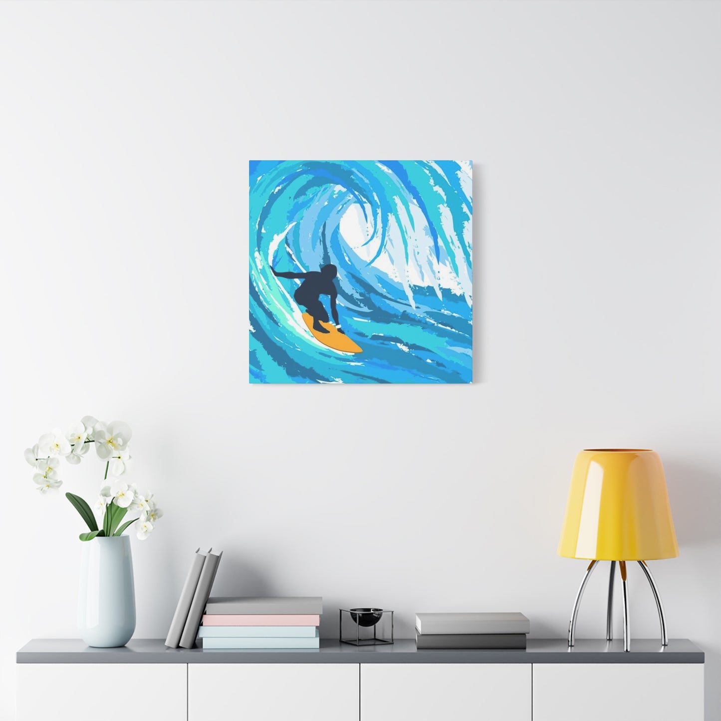 Abstract Surfing Waves Wall Art & Canvas Prints