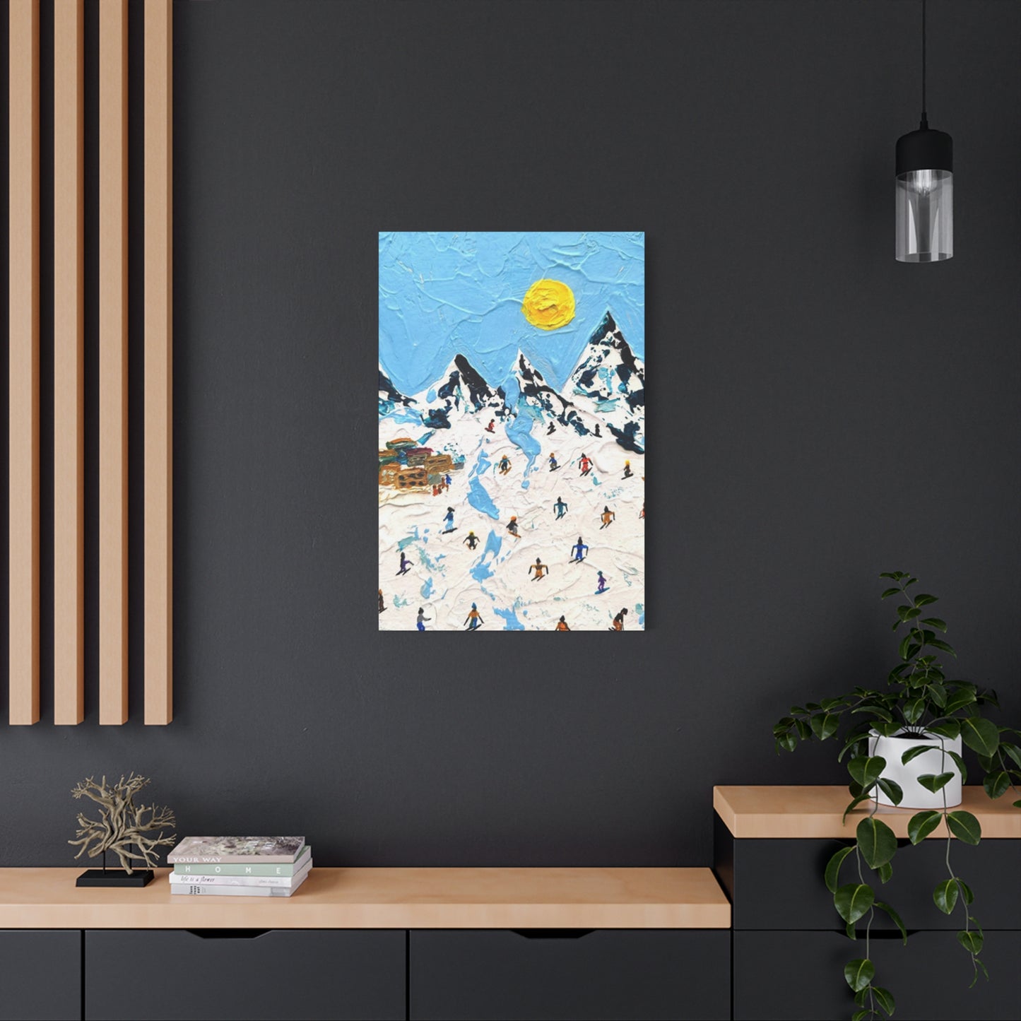 Skiing Mountain Art Wall Art & Canvas Prints
