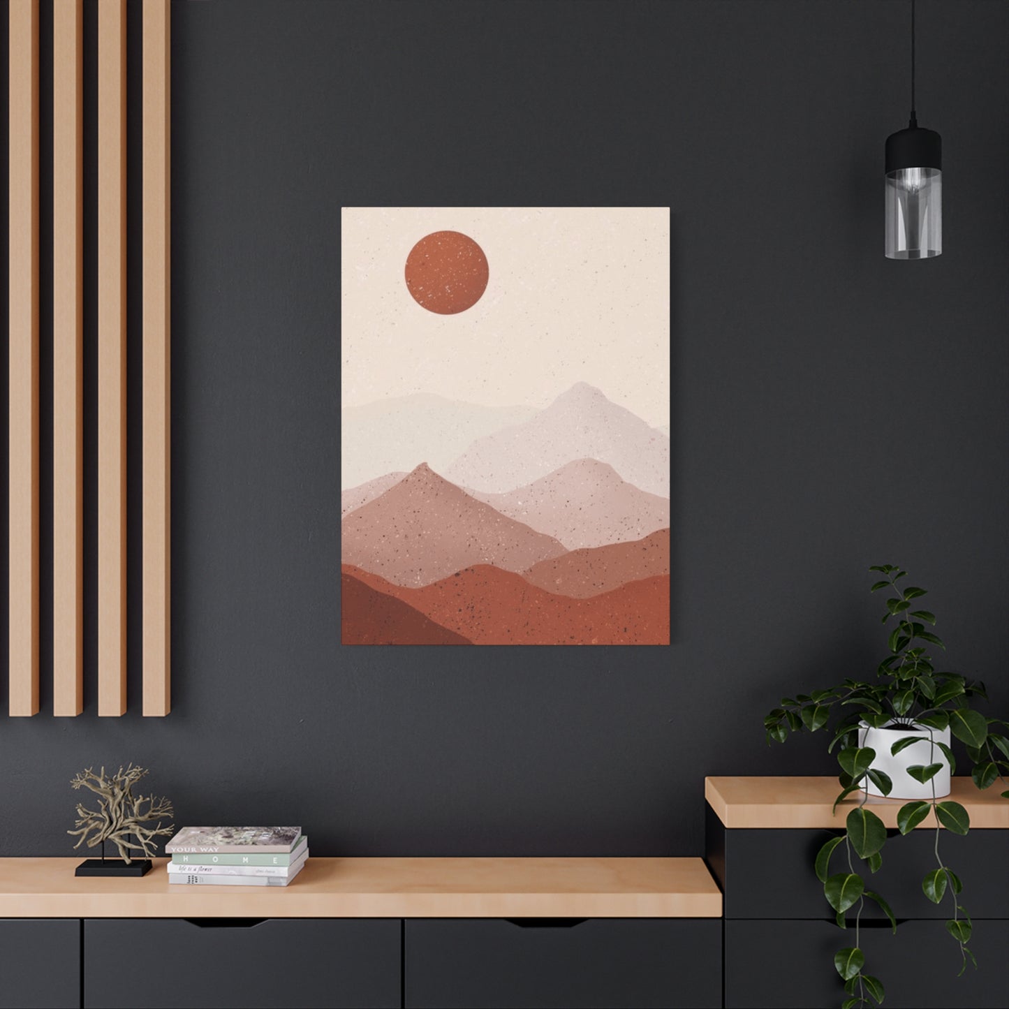 Desert and Sun Painting Wall Art & Canvas Prints