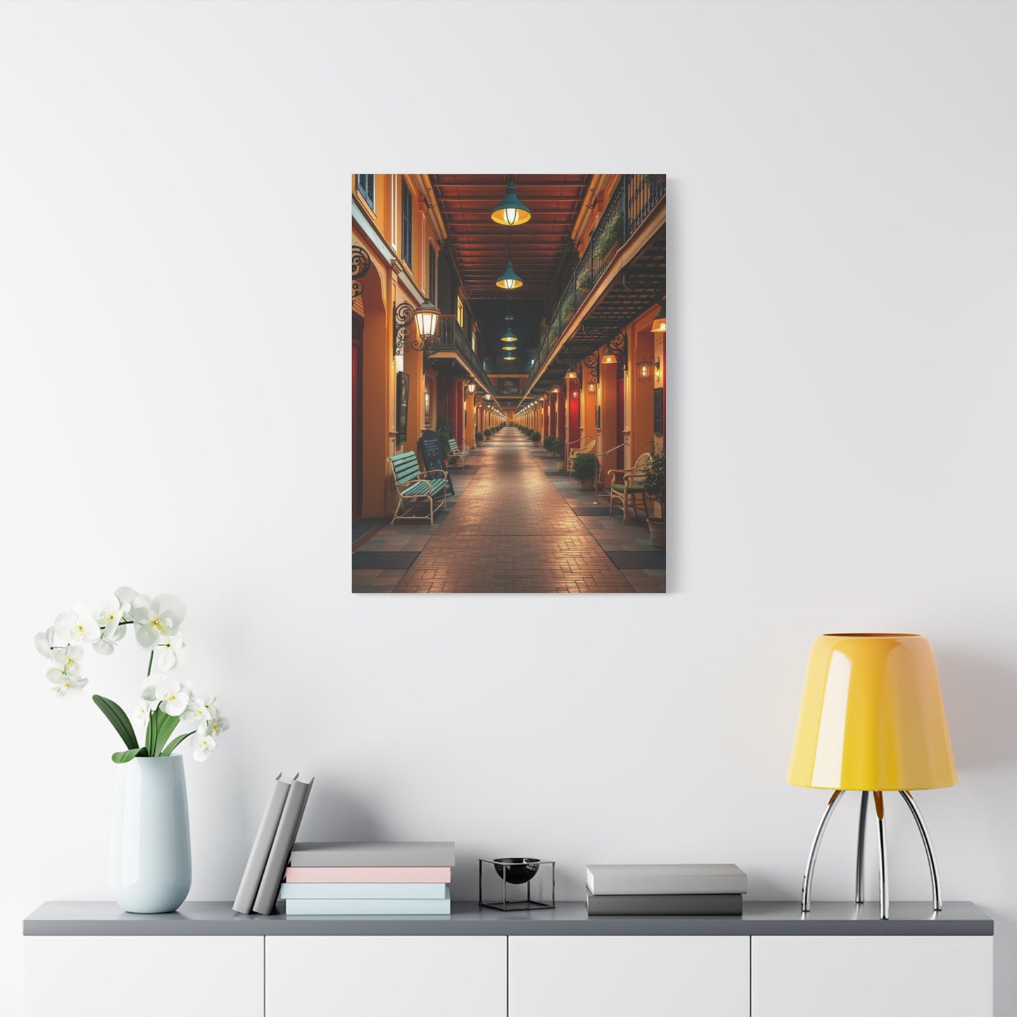 French Quarter Tableau Wall Art & Canvas Print