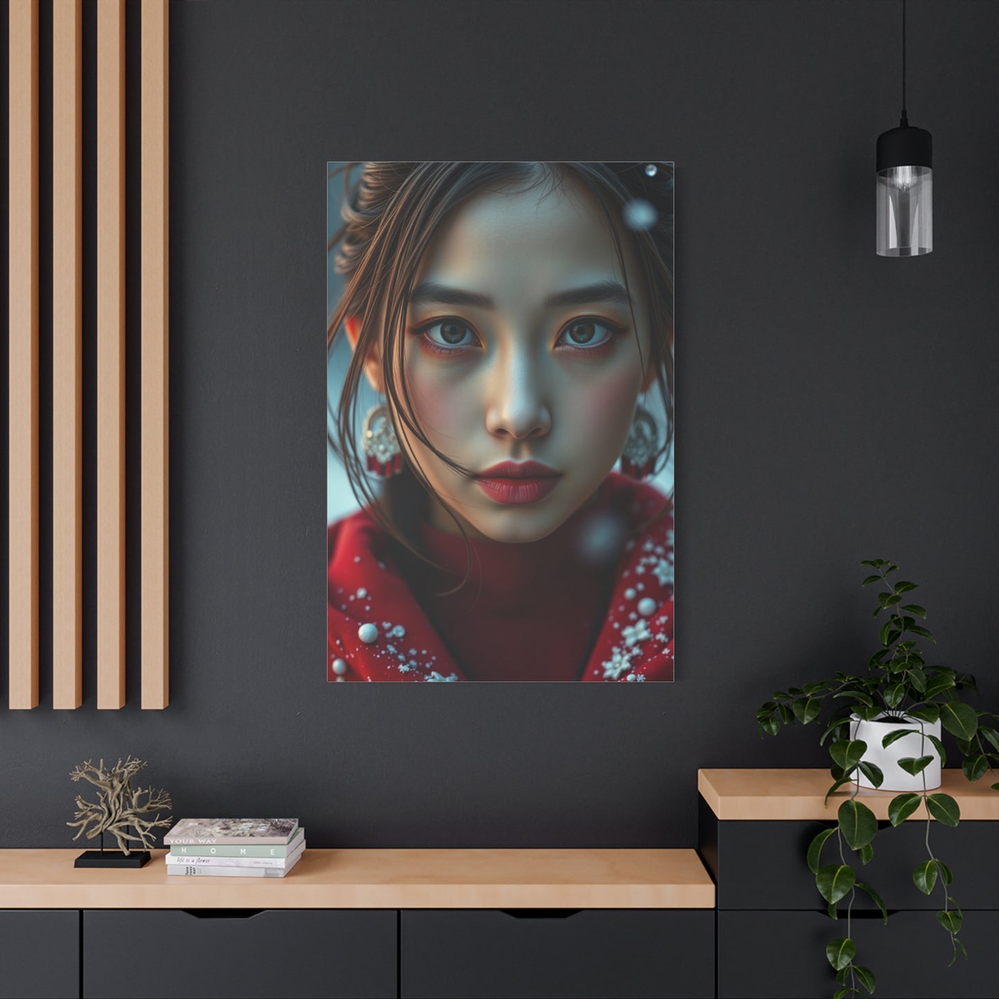 Chic Crimson Canvas Wall Art & Canvas Print