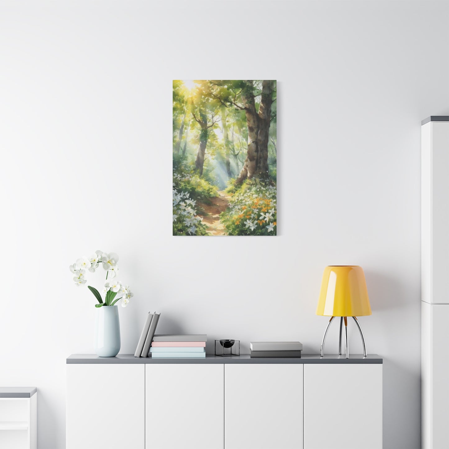 Forest Path Lit Wall Art & Canvas Prints
