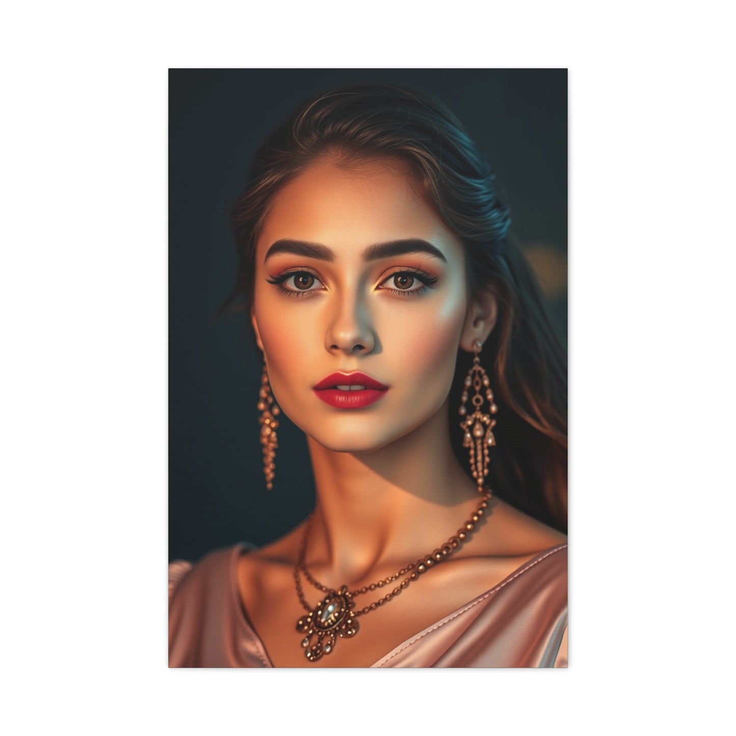 Golden Blush Elegance Canvas