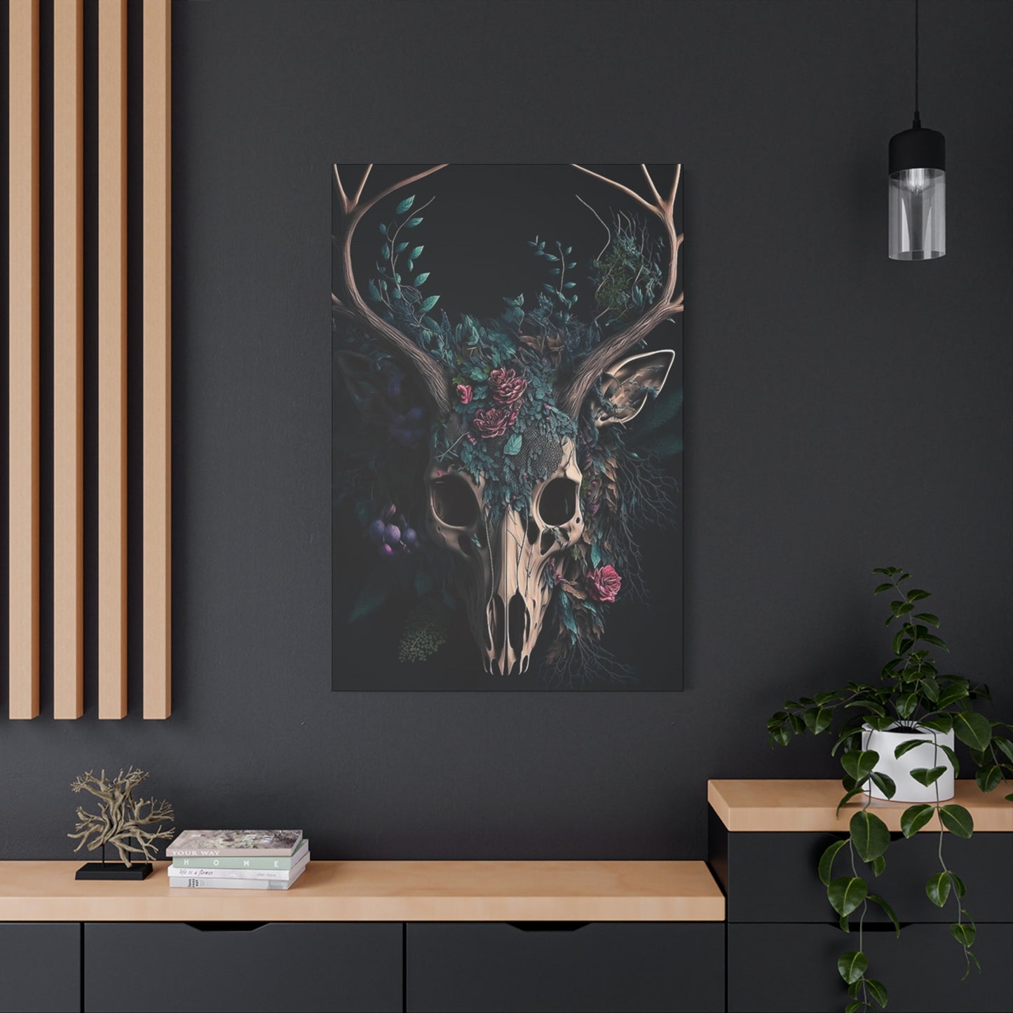 Reindeer Skull Poster Wall Art & Canvas Prints