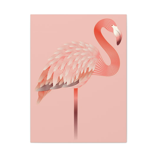 Flamingo Light Pink Wall Art & Canvas Prints
