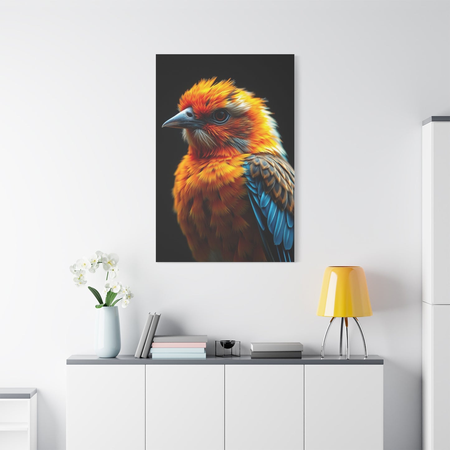 Feathered Harmony Tableau Wall Art & Canvas Print