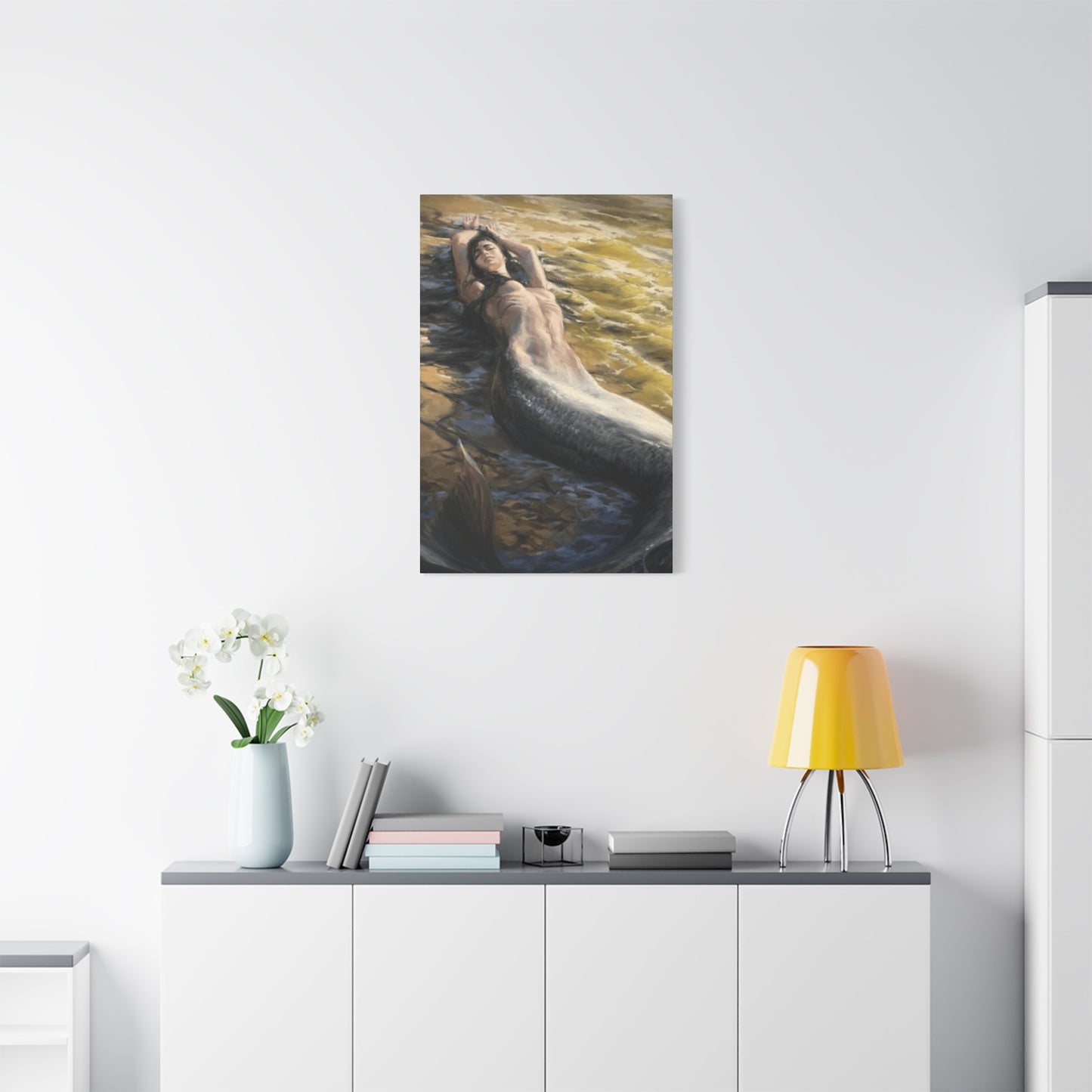 A Mermaid On The Seashore Wall Art & Canvas Prints