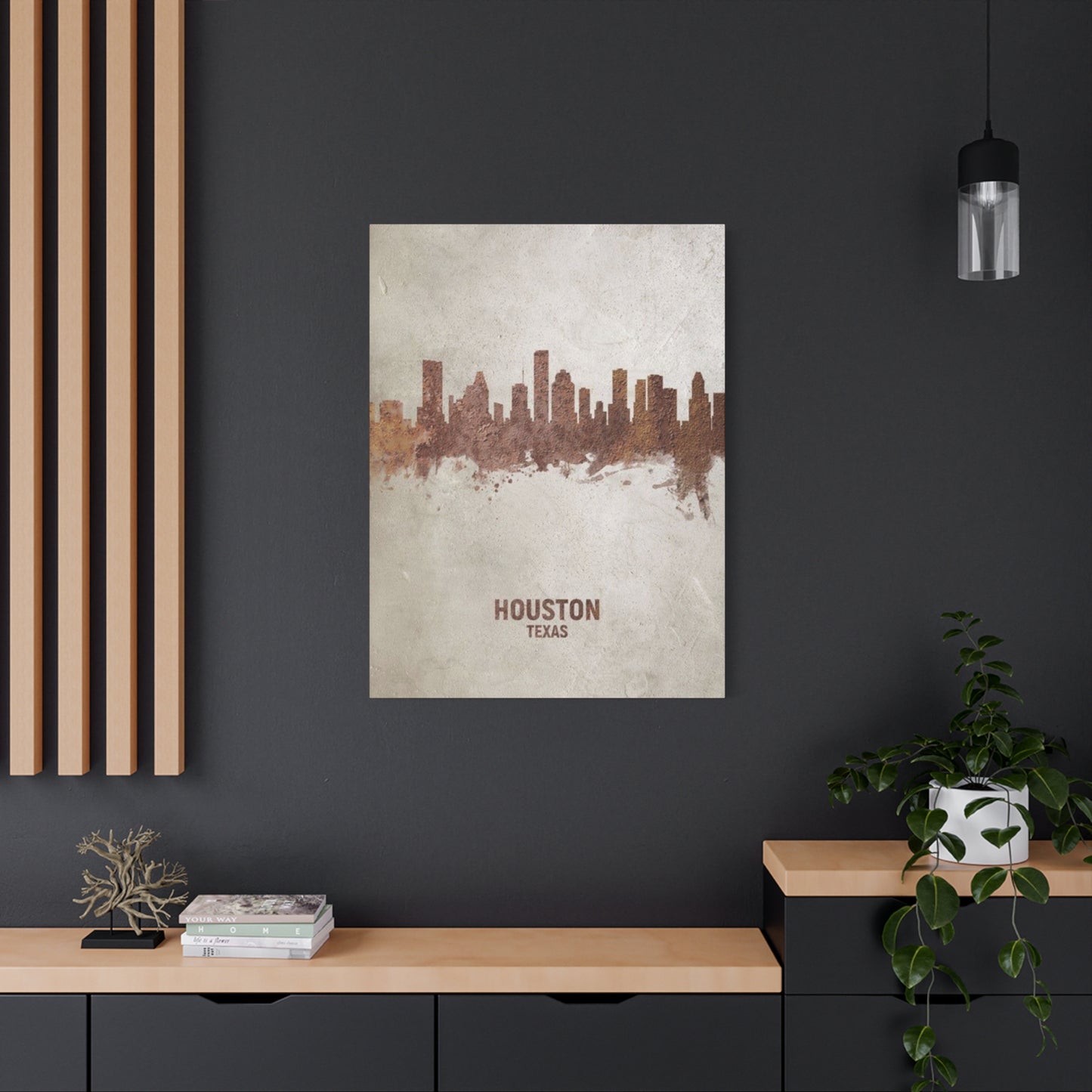 Houston Skyline Painting Wall Art & Canvas Prints