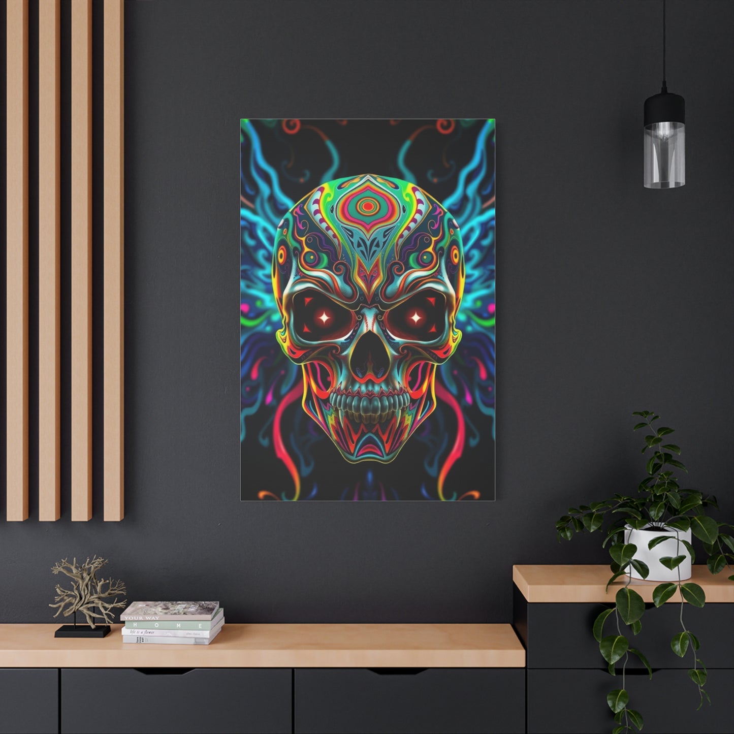 Enigmatic Skull Spectacle Wall Art & Canvas Print