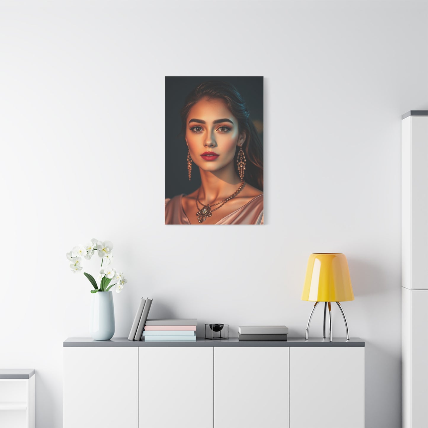 Golden Blush Elegance Canvas