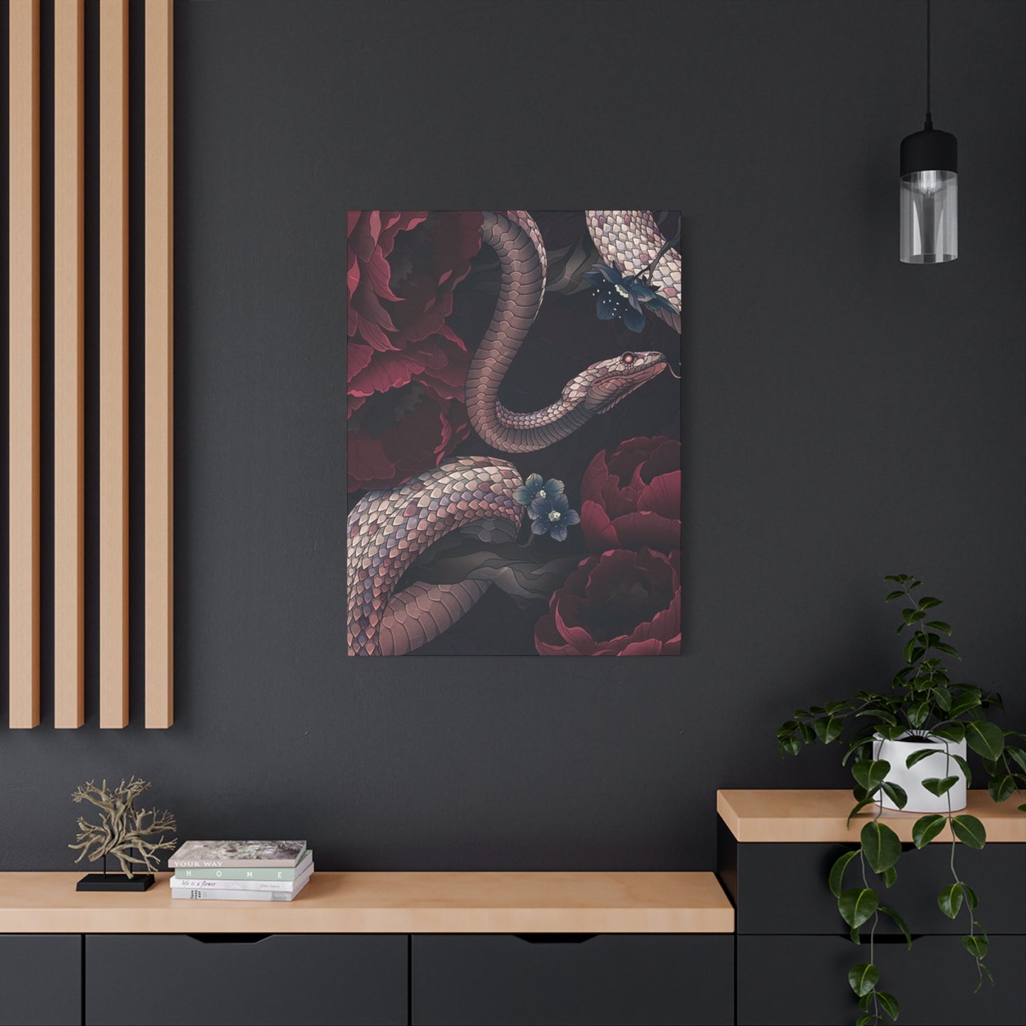 Rose And Snake Wall Art & Canvas Prints