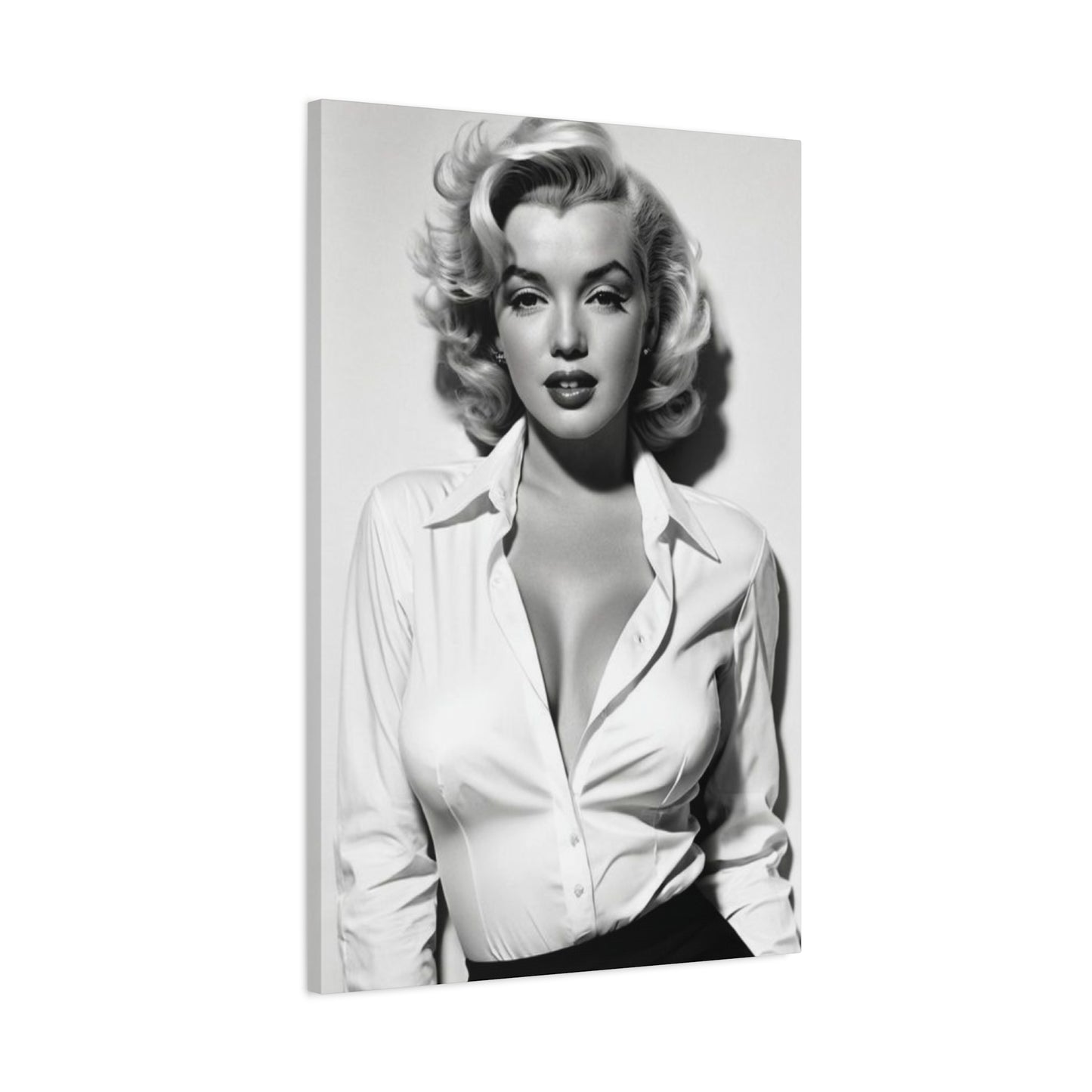Monochrome Marilyn Monroe Beautiful Poster Wall Art & Canvas Prints