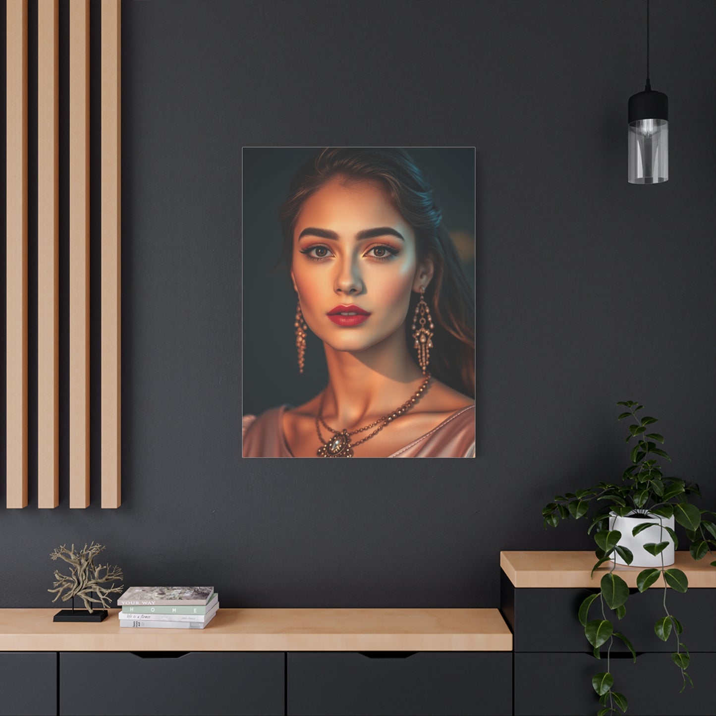Golden Blush Elegance Canvas