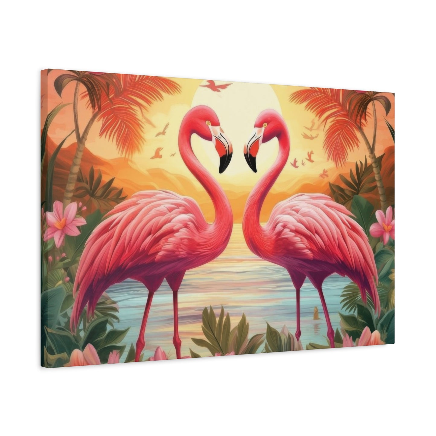 Flamingo Love Wall Art & Canvas Prints