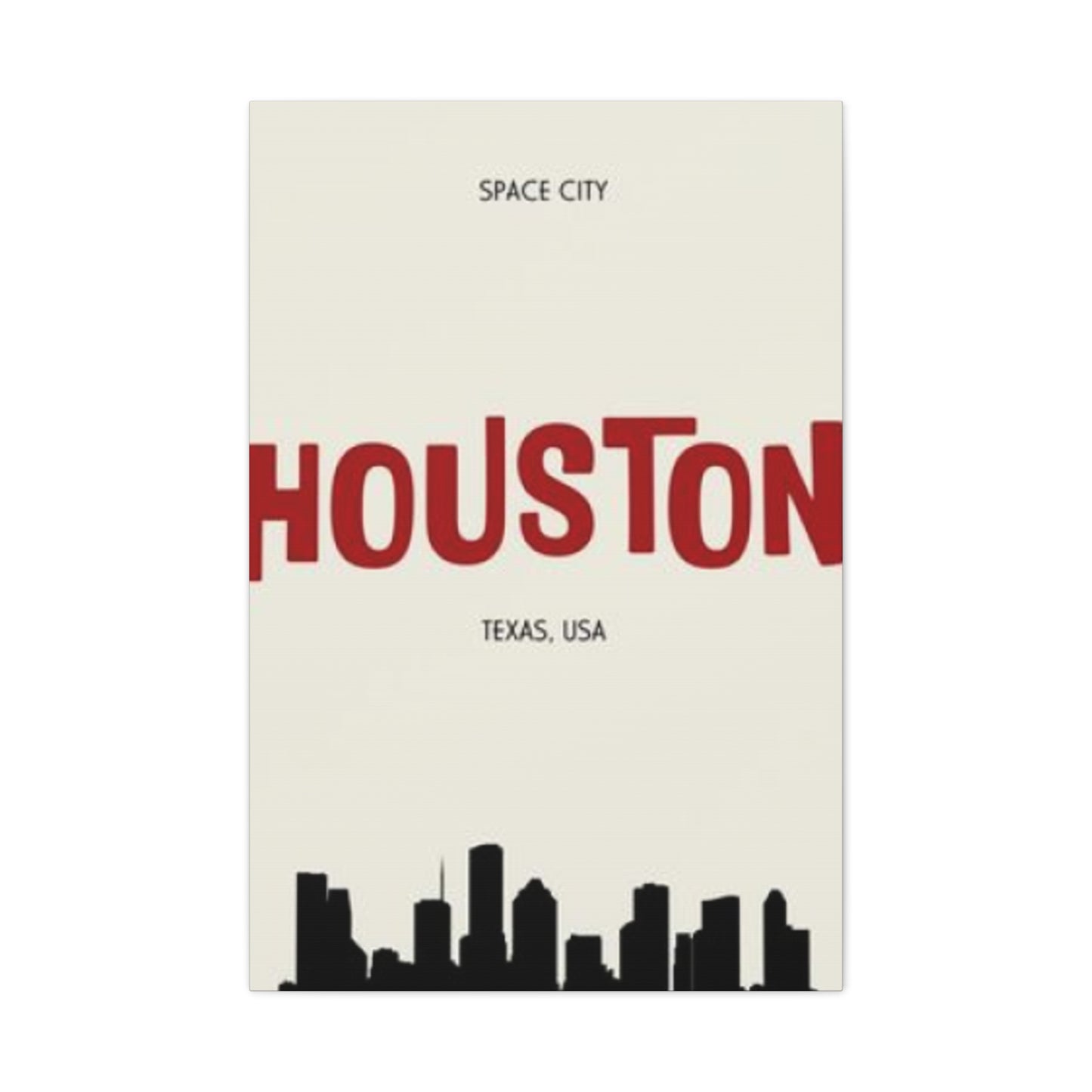 Aesthetic Houston Skyline Silhouette Wall Art & Canvas Prints