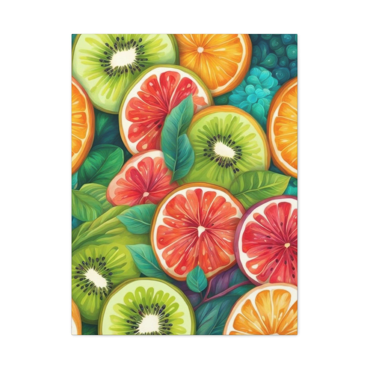 Fruit Half Face Wall Art & Canvas Prints
