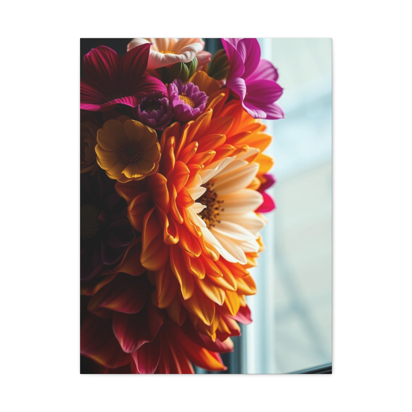 Petal Symphony Portrait Wall Art & Canvas Print