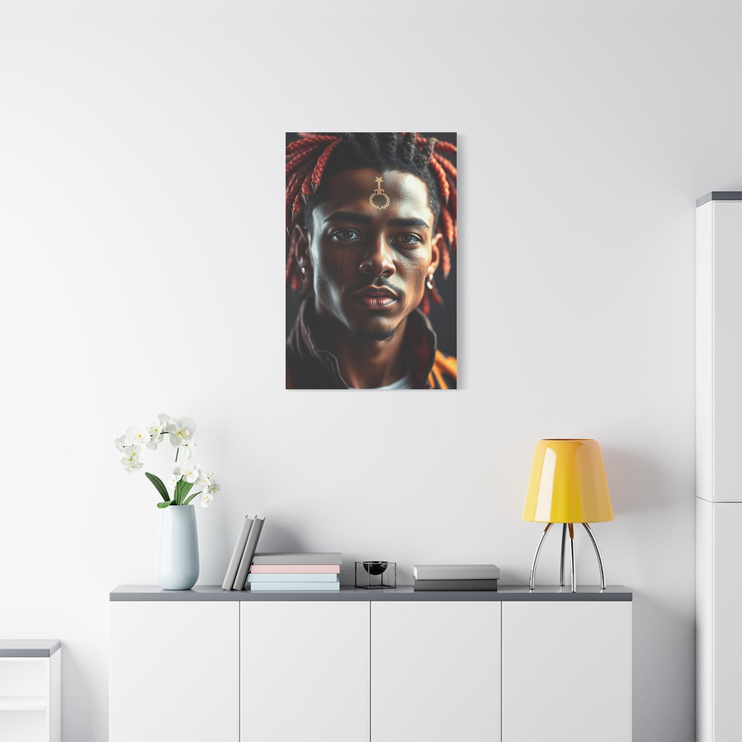 Vivid Symphony Portraiture Wall Art & Canvas Print