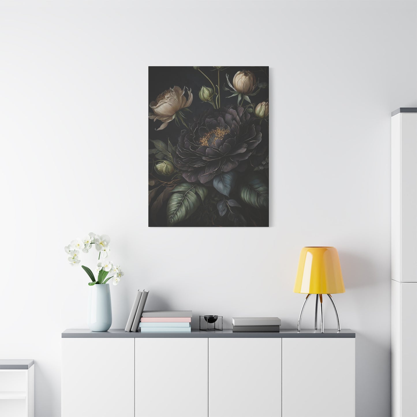 Flowers Dark Wall Art & Canvas Prints