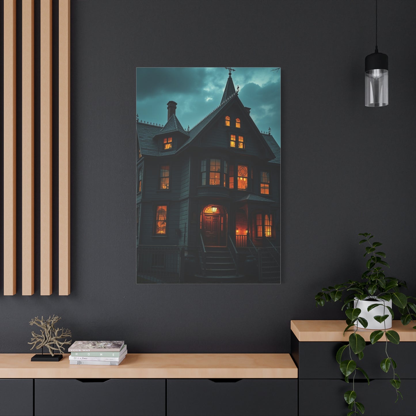 Vision Haunted House Art Art Wall Art & Canvas Print
