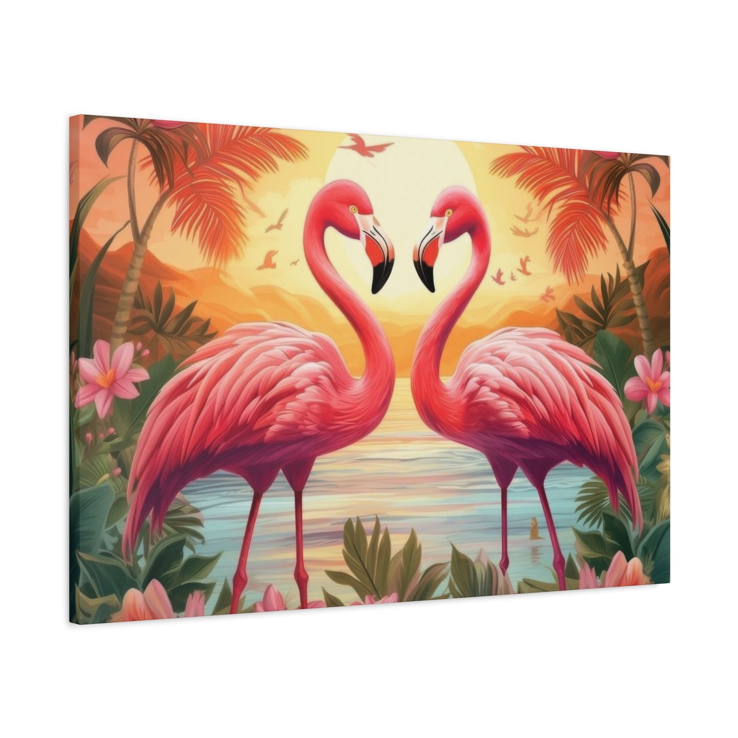 Flamingo Love Wall Art & Canvas Prints