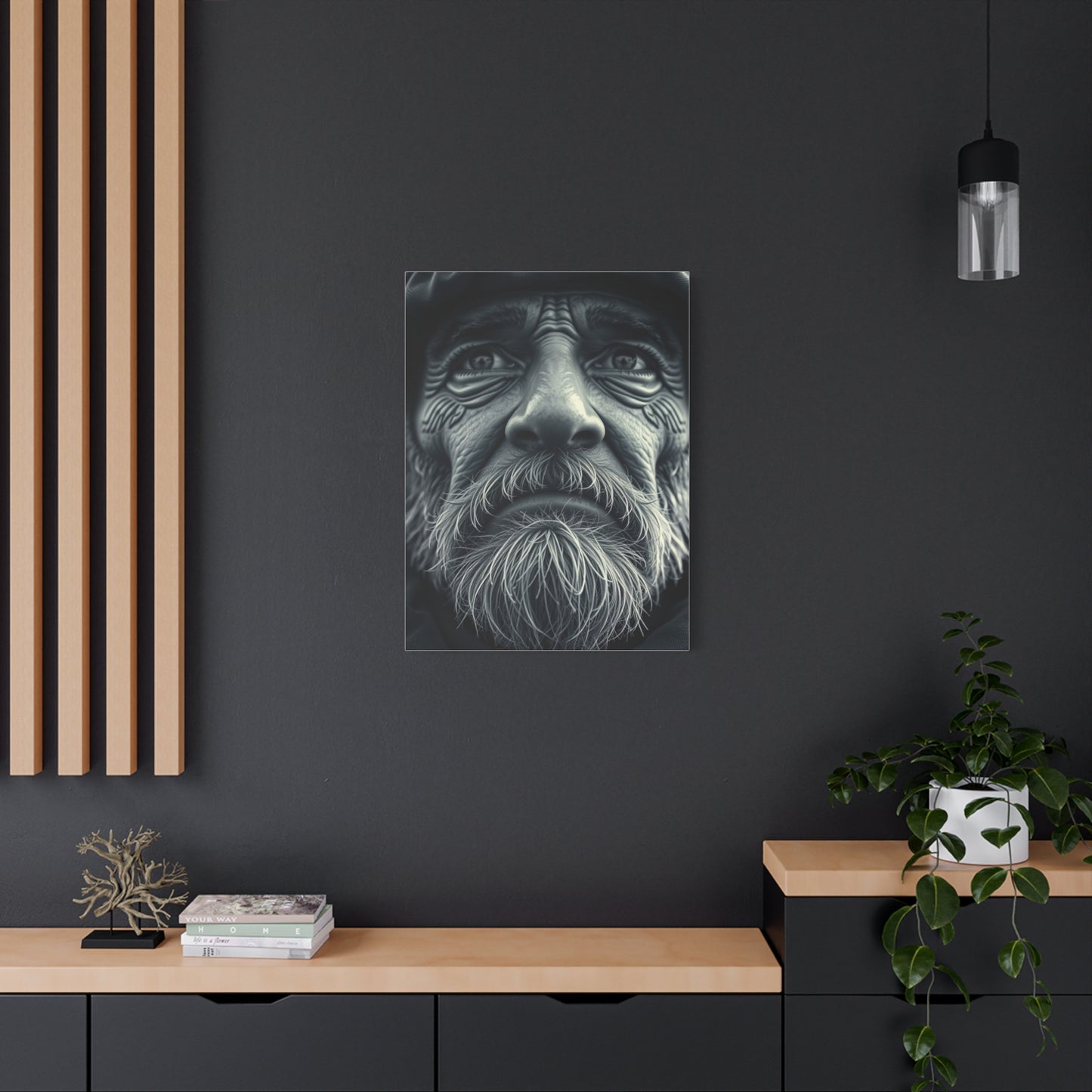Grayscale Reverie Canvas Wall Art & Canvas Print