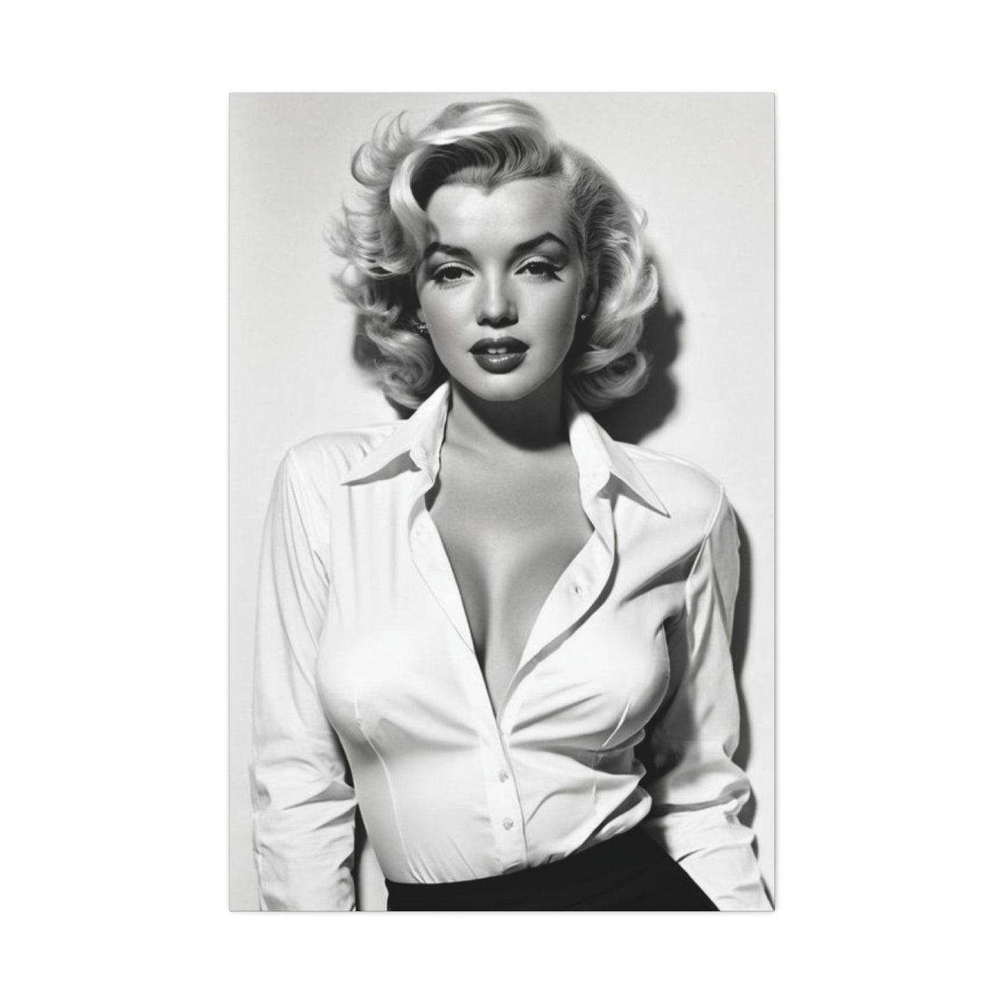 Monochrome Marilyn Monroe Beautiful Poster Wall Art & Canvas Prints