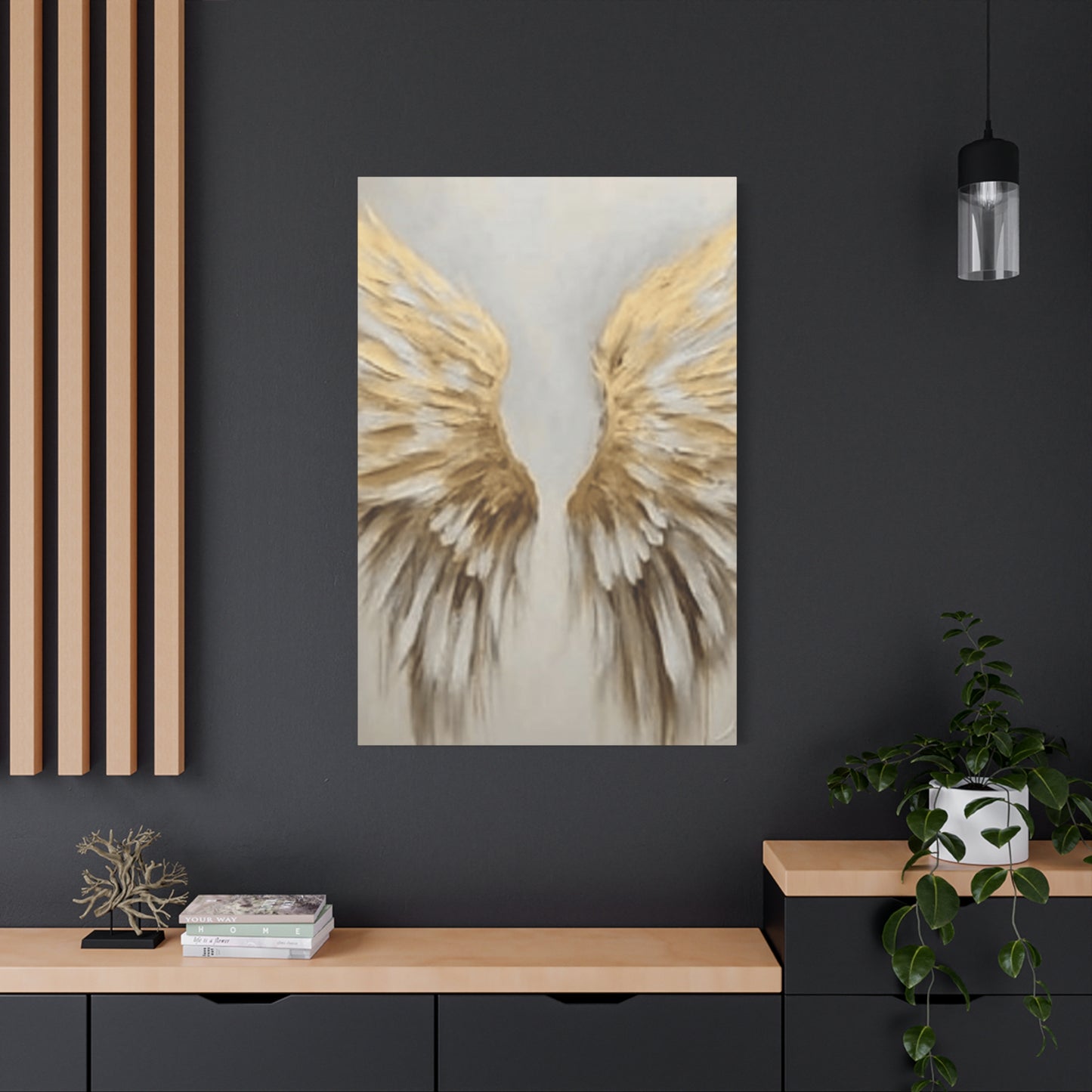 Golden Angel Wings Wall Art & Canvas Prints