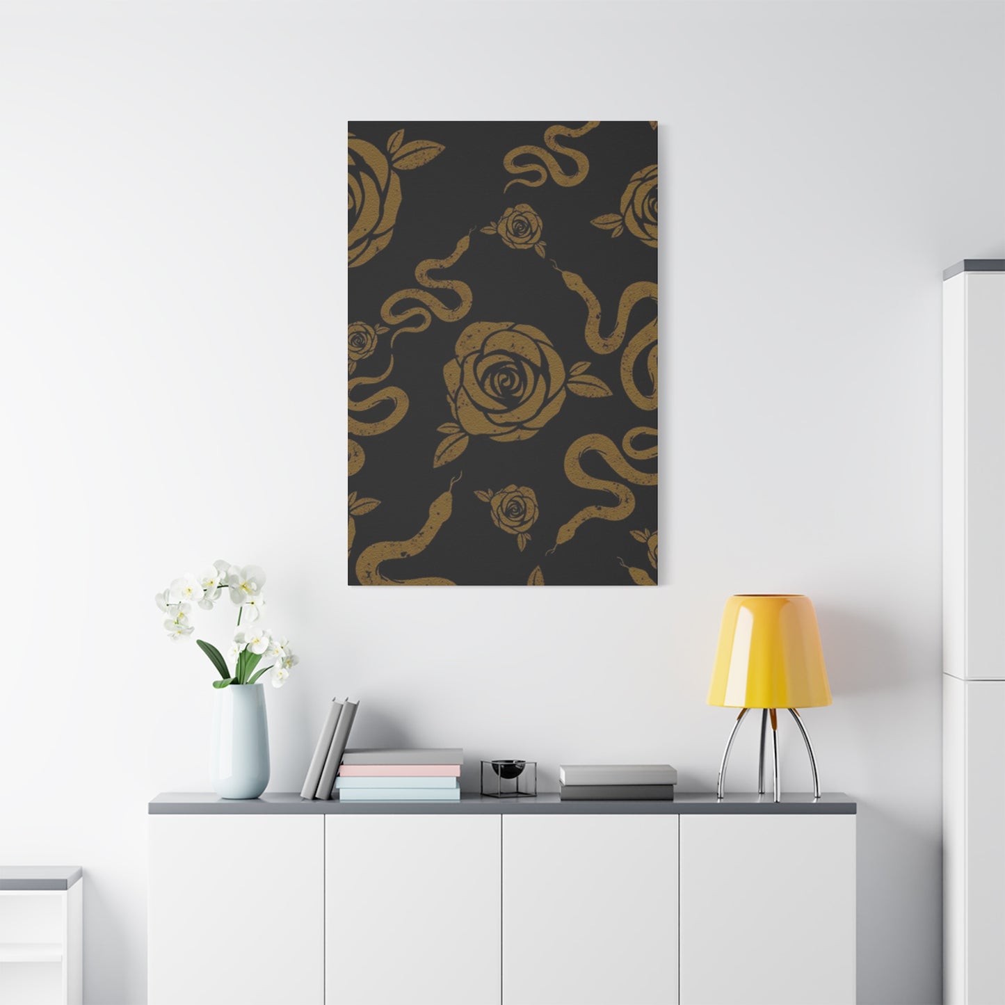 Snake And Rose Wall Art & Canvas Prints