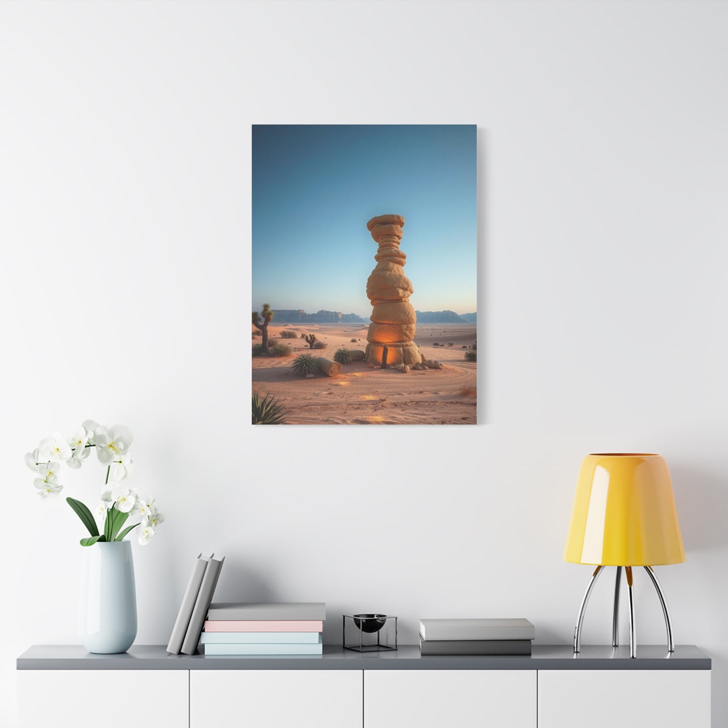 Desert Serenity Portrait Wall Art & Canvas Print