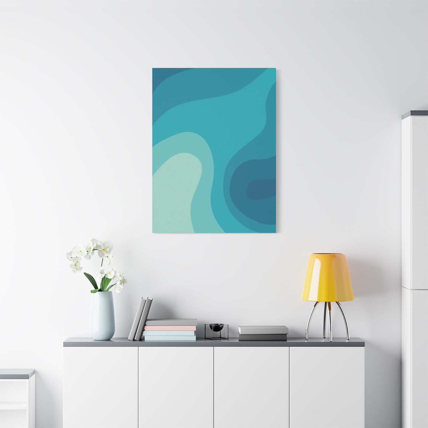 Cool Blue Waves Wall Art & Canvas Prints
