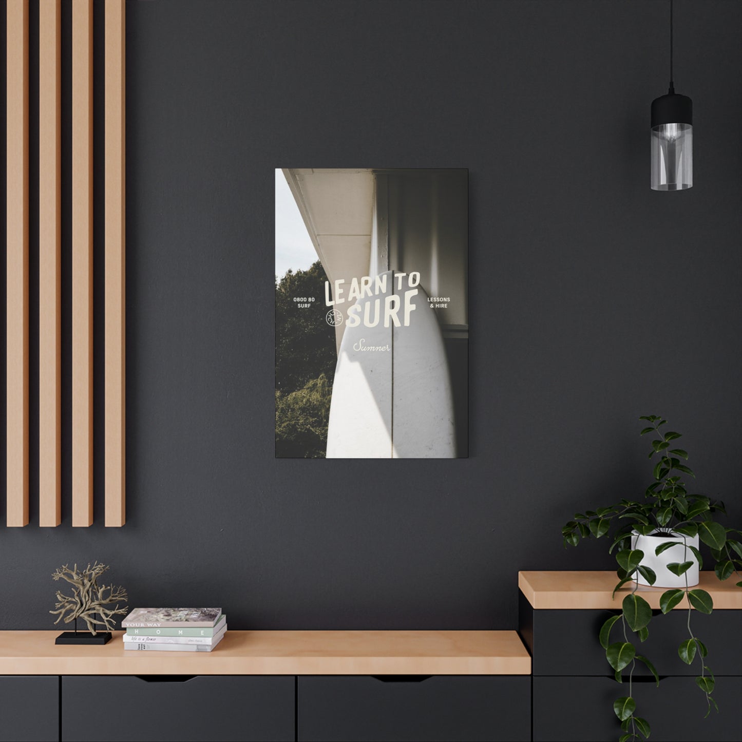 Learn To Surf Poster Wall Art & Canvas Prints