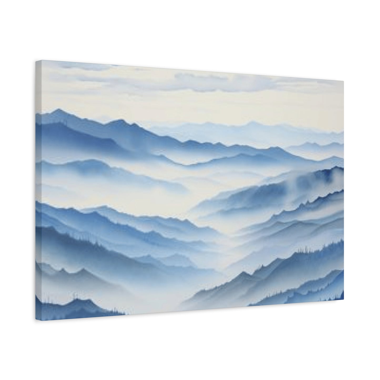 Blue Clouds and Ridge Painting Wall Art & Canvas Prints