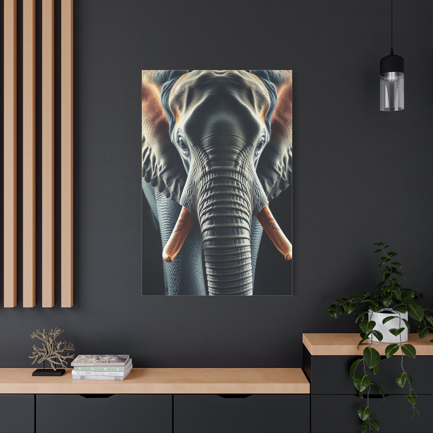 Majestic Pachyderm Portrait Wall Art & Canvas Print