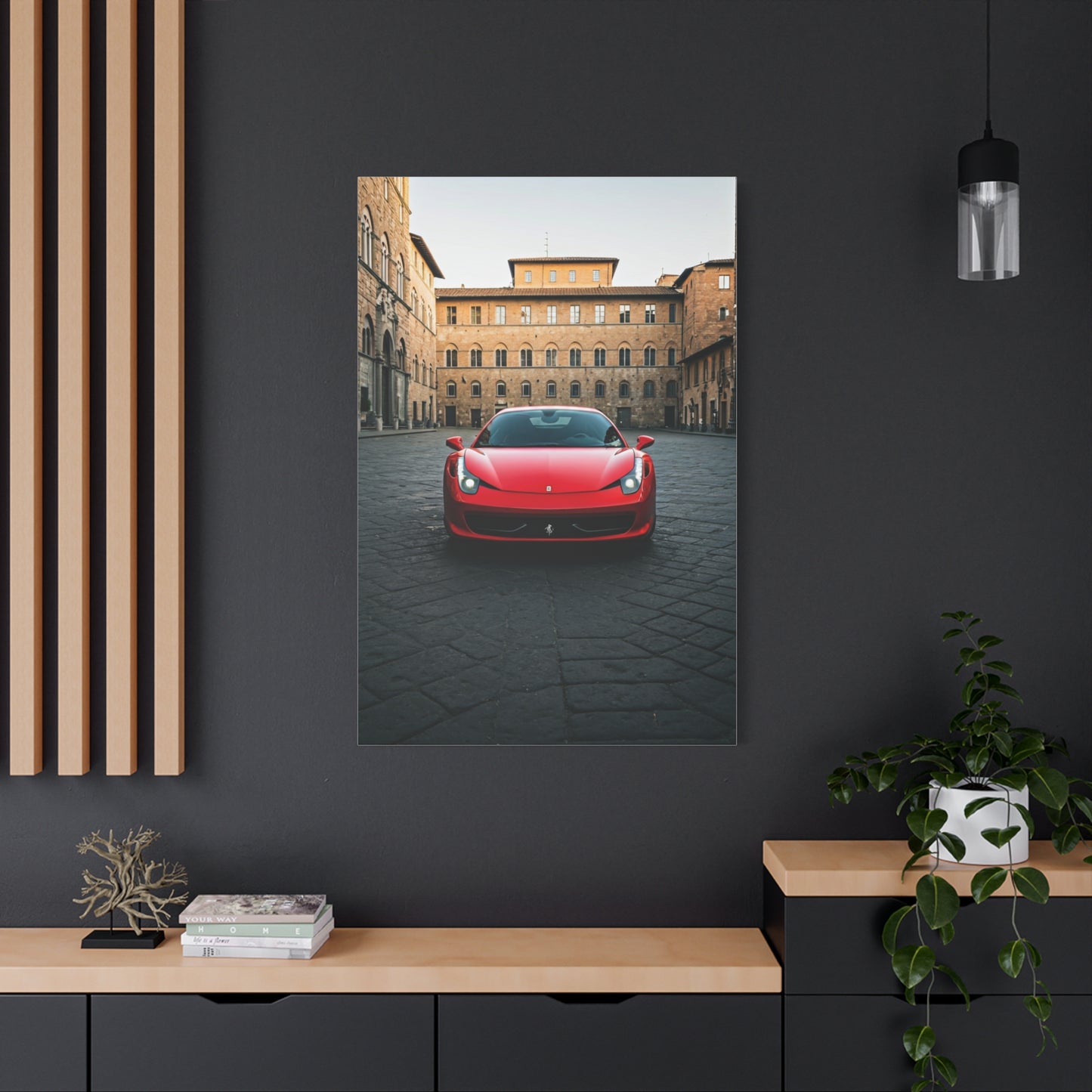Ferrari 458 Italia Florence Piazza Wall Art & Canvas Prints