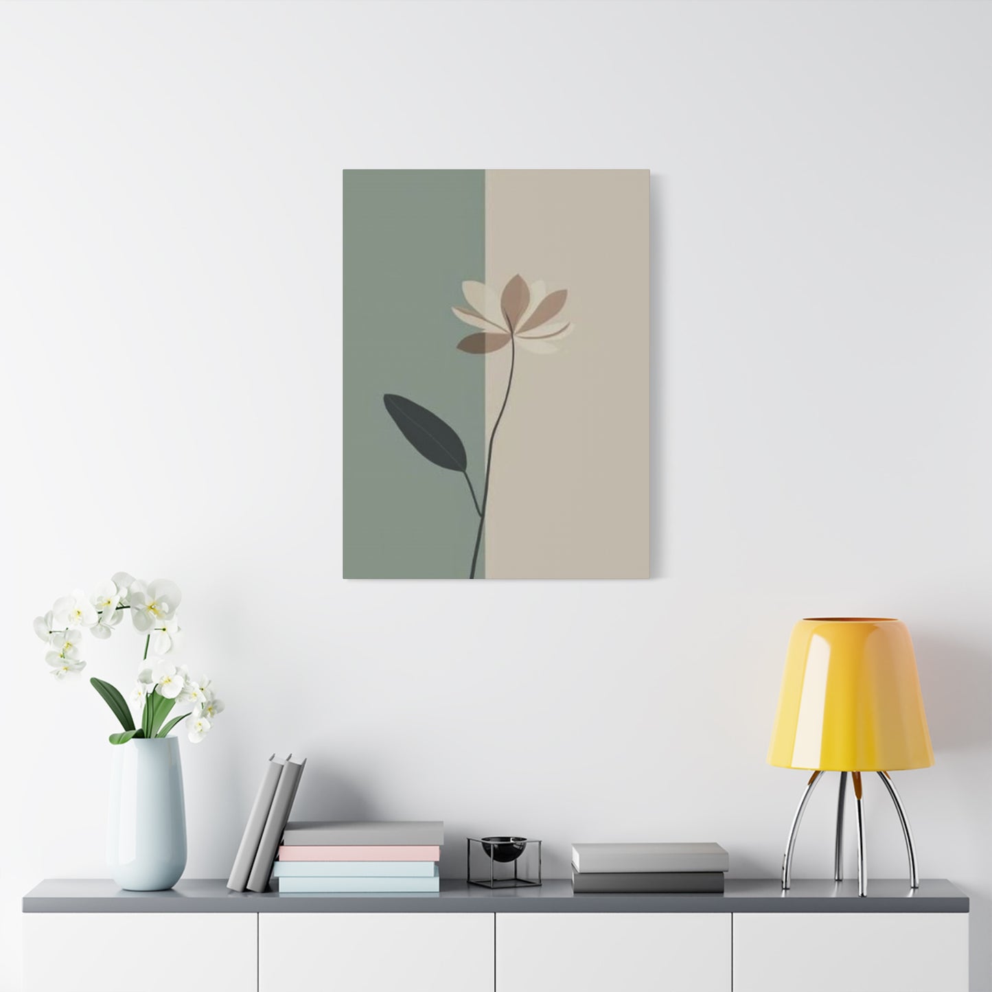 Brown Flower Entryway Wall Art & Canvas Prints