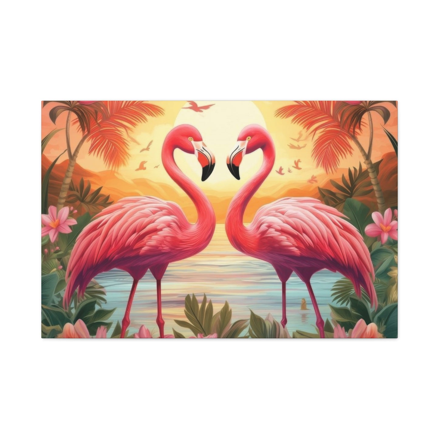 Flamingo Love Wall Art & Canvas Prints