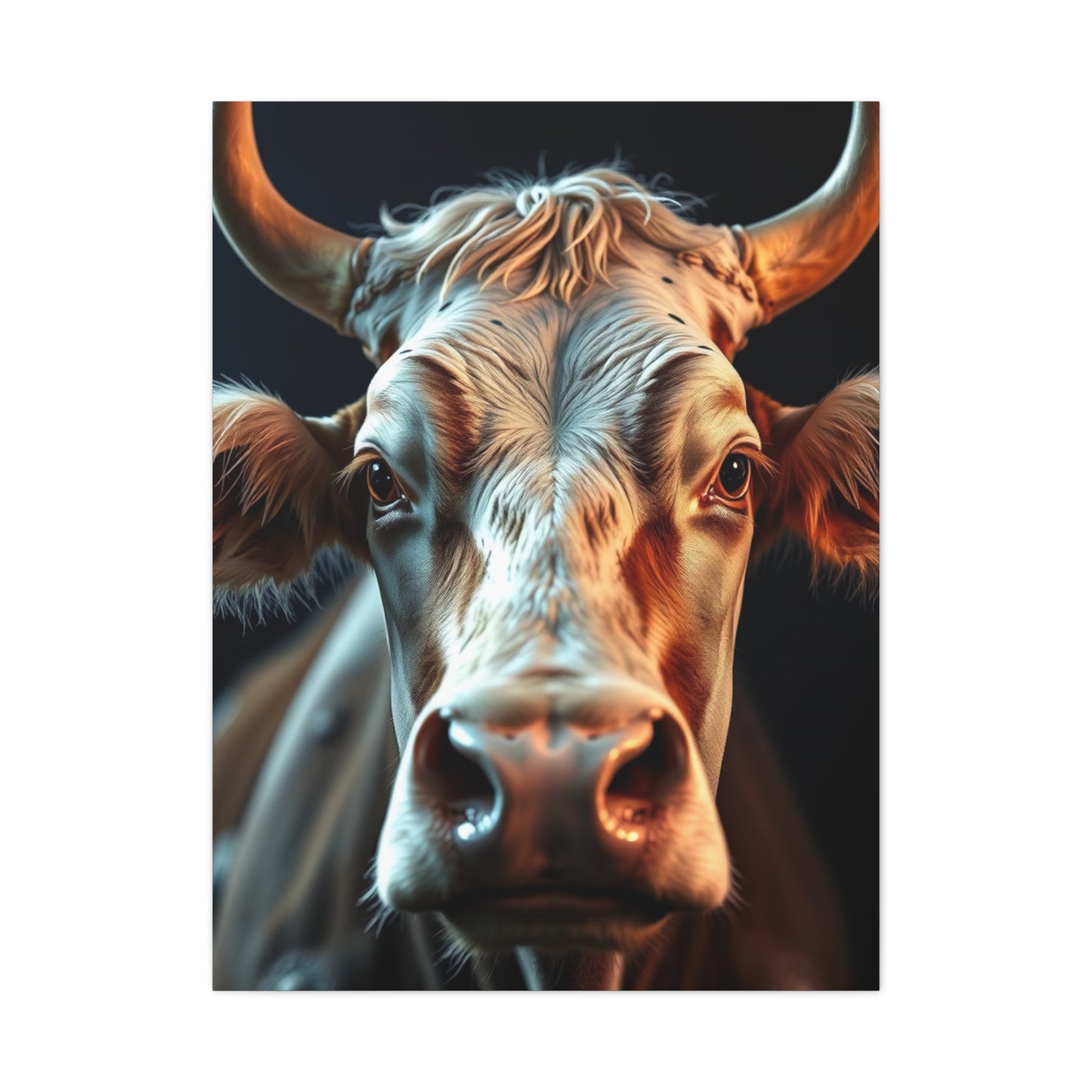 Bovine Elegance Canvas wall art & canvas print