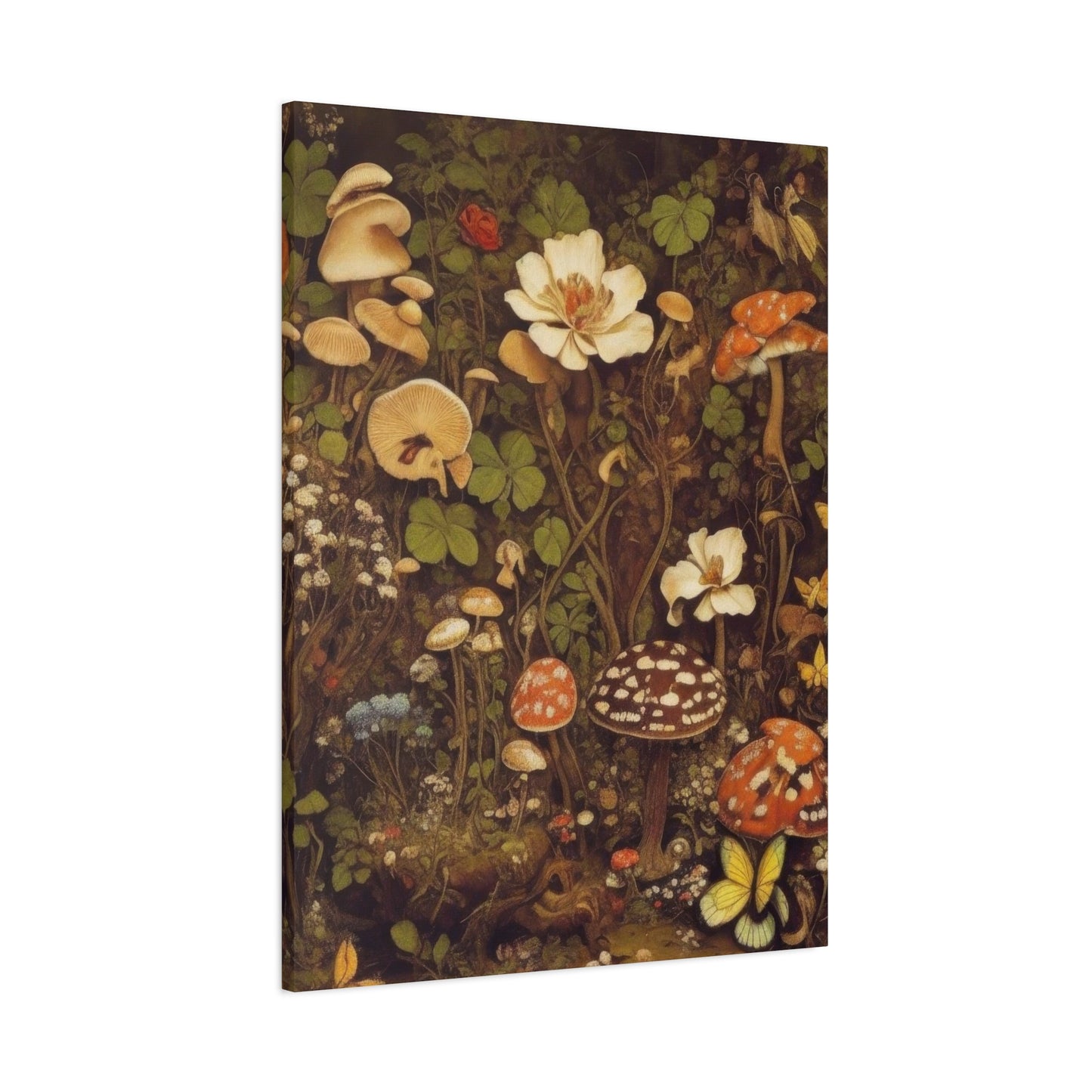 Mushroom On Forest Earthy Wall Art & Canvas Prints