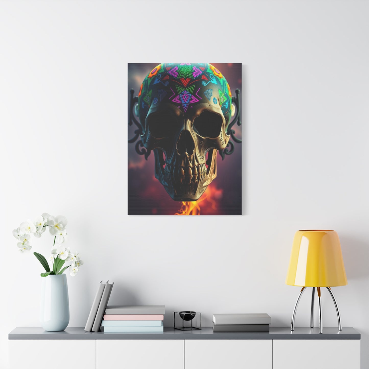 Vivid Skull Reverie Wall Art & Canvas Print