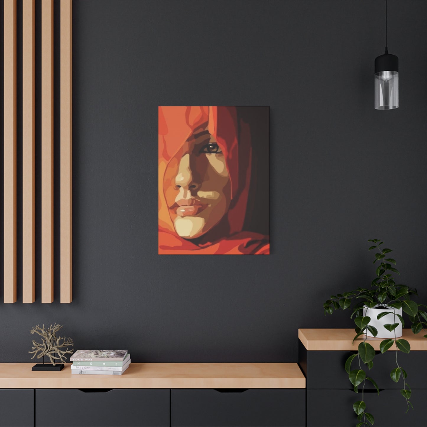 An Abstract Portrait Of A Girl Face Wall Art & Canvas Prints
