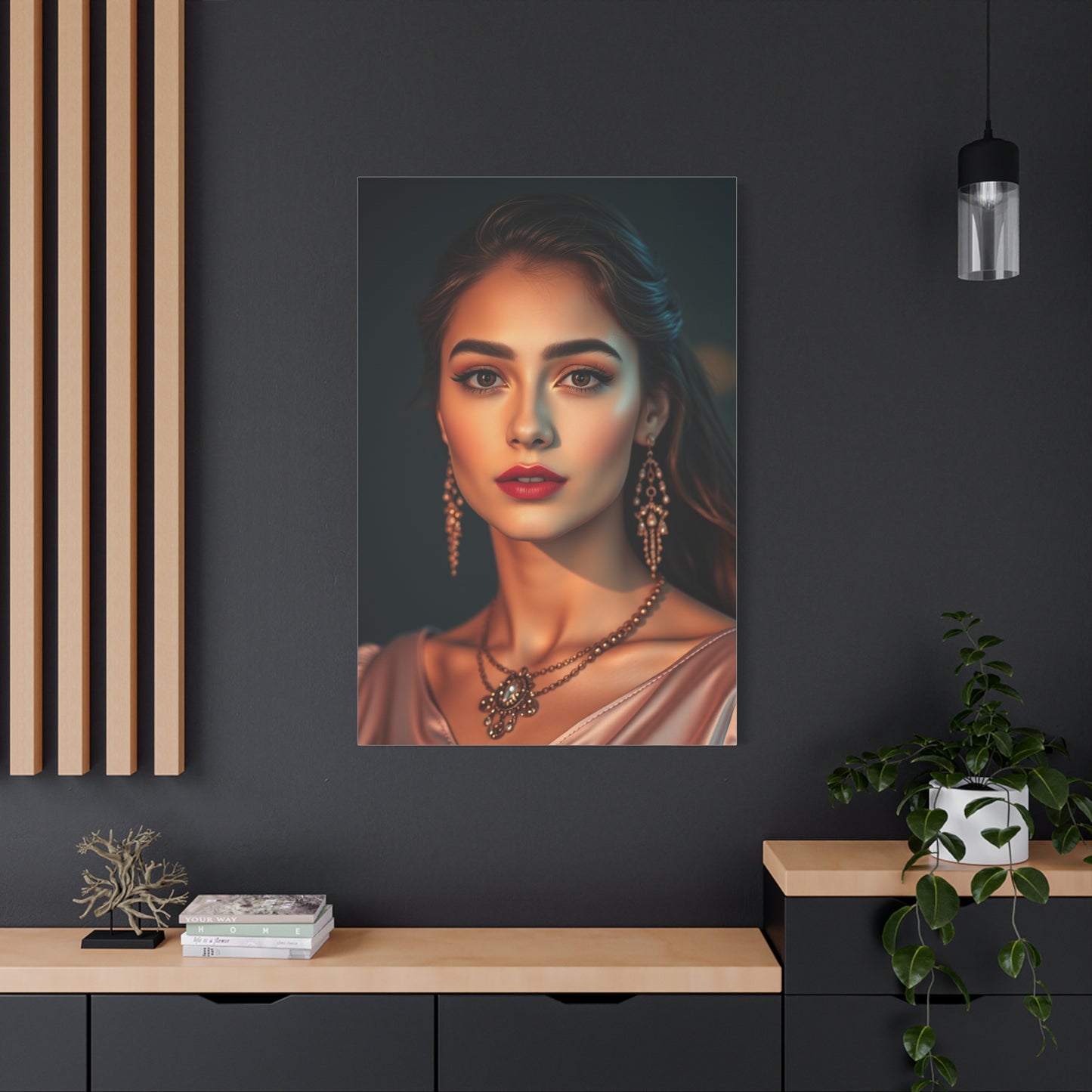 Golden Blush Elegance Canvas