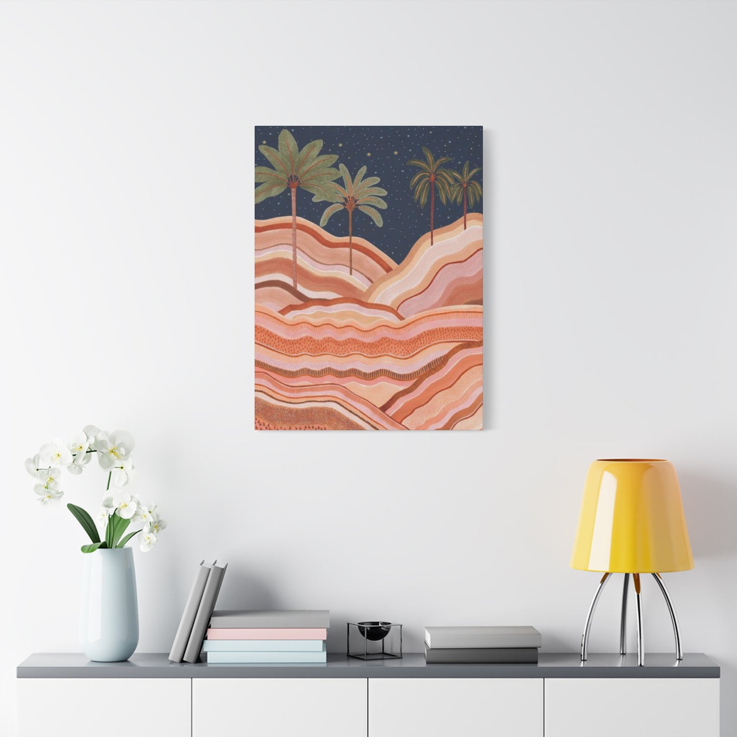 Palm Tree In Desert Wall Art & Canvas Prints