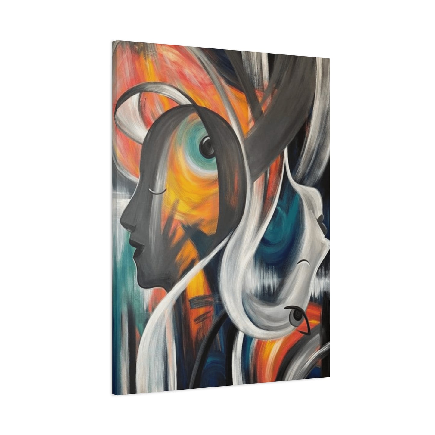 Abstract Faces Painting Wall Art & Canvas Prints