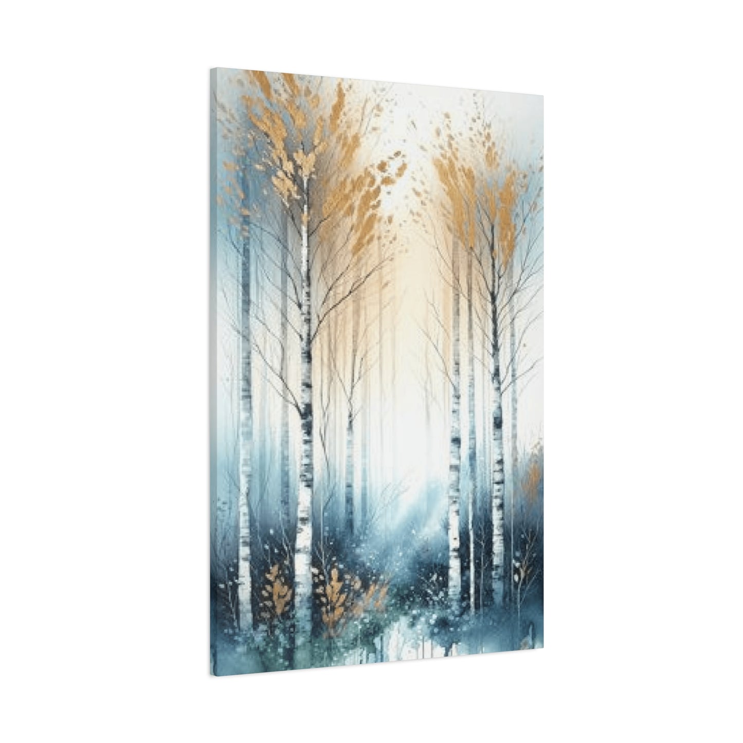 Bright Birch Trees Painting Wall Art & Canvas Prints