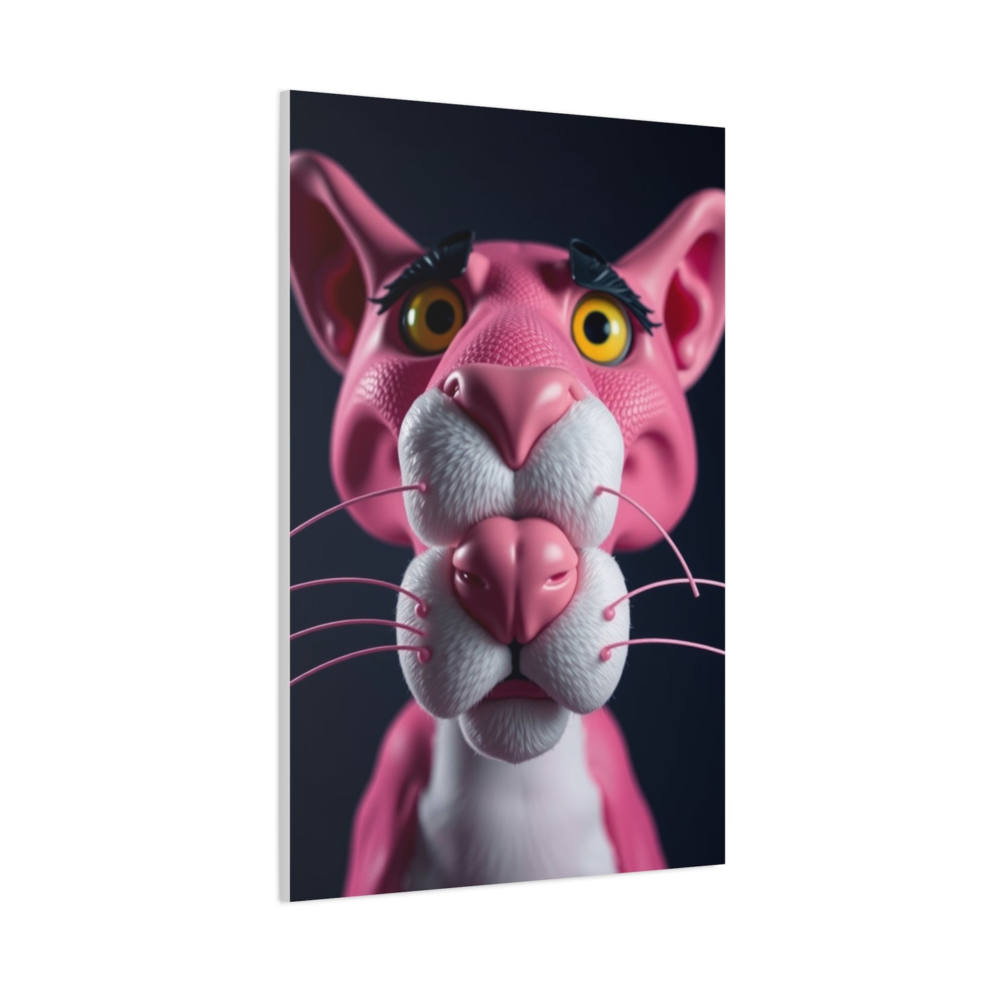 Pink Elysium Panther Art Wall Art & Canvas Print